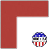 ArtToFrames Custom Deep Red Picture Photo Frame Mat Matting Board Model