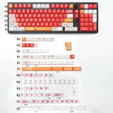 GMK Copy EVA-02 Red Keycap Cherry Profile PBT Set for Cherry MX Model