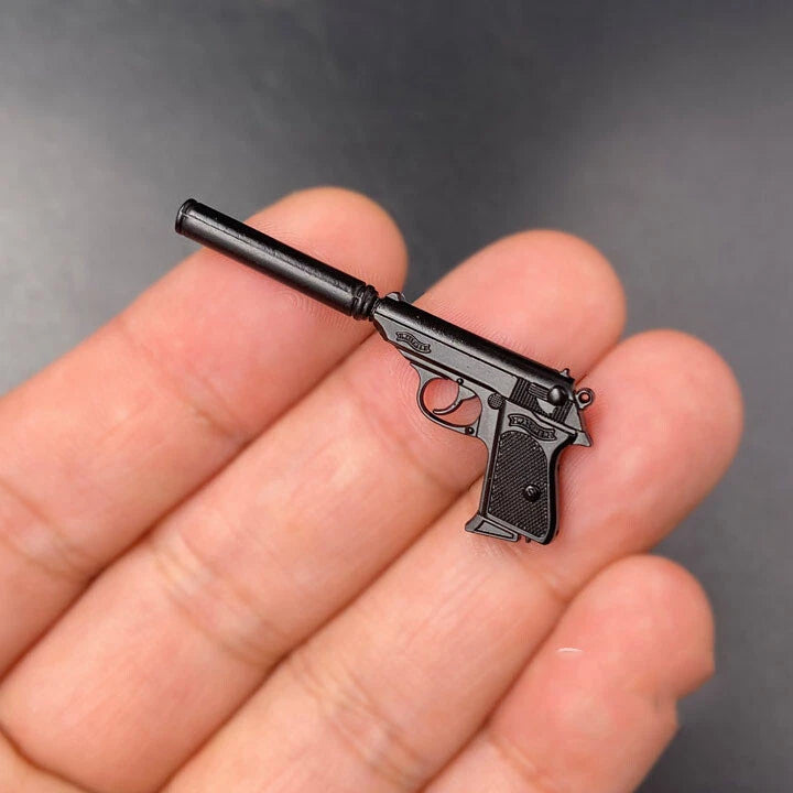1/6 Scale Metal PPK Pistol & Silencer Model for 12" Figure New Model