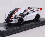 DCM 1/64 Scale Dodge Viper ACR White/Black Diecast Car Model Toy Gift NIB Model Model