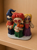 Sanderson Sisters Button-Eyed Trio Figurine ¡ª Witchy Display Statue Model