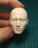 1/6 Scale Unpainted Bald Nicholas Tse Head Carving Sculpt Model Toys Model