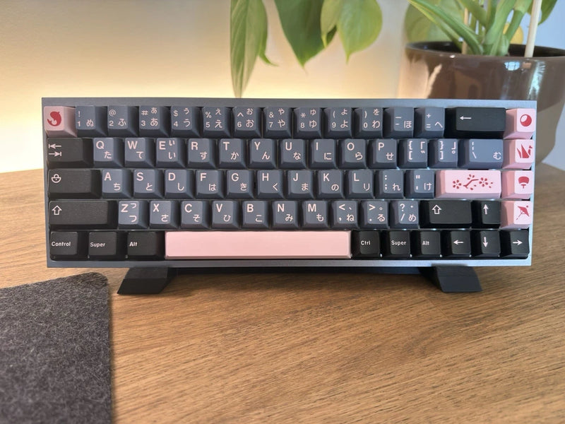 KBDfans Tofu + Alpaca Switches with Partial JTK NightSakura Keycaps Model