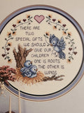 Stoney Creek Collection Wings BlueBirds Counted Cross Stitch Kit Open Package Model