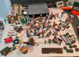 Christmas Village Accessories Lot 50+ Pc Dept 56 Stone Bridge Coca-Cola Bench Model