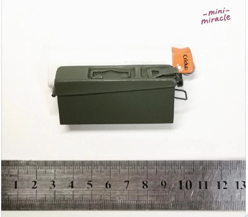 WWII German Metal Ammunition Box Model Fit for 12" Action Figure 1/6 Item Model