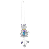 Ganz Color Car Charm, Cat with Dangles, Multi, Medium, Silver Charms
