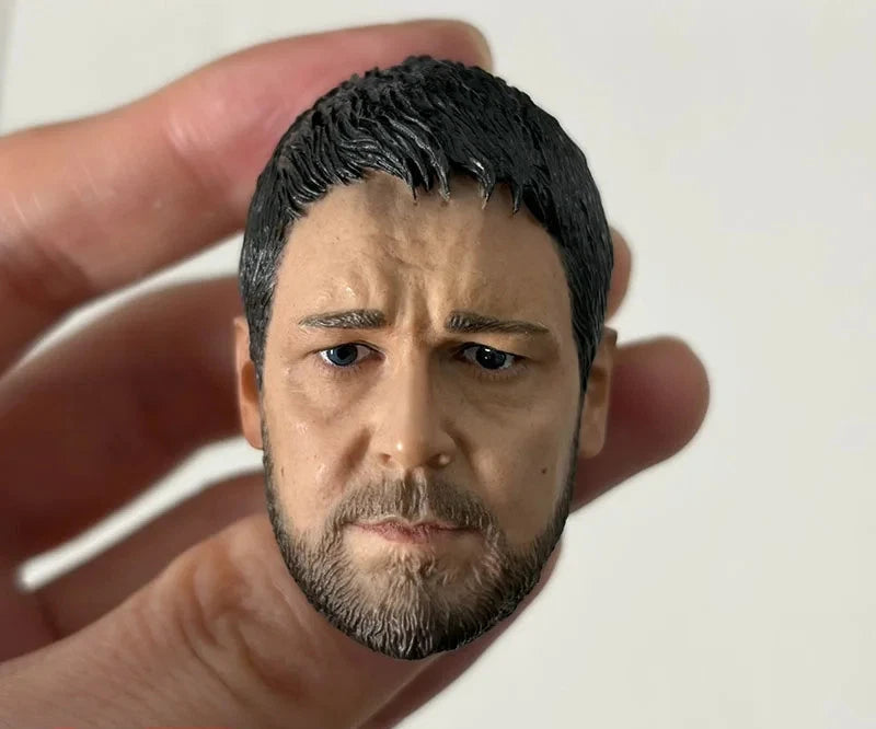 1/6 Russell Head Sculpt Gladiator PVC Carving Model Fit 12" Male Action Figure Model