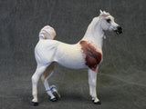 WIA NEW * Arabian Mare - Bloody Shoulder * Horraw Studios 1:18 Scale Model Horse Model