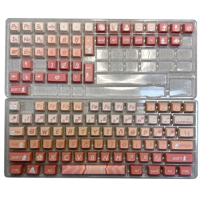 Color Animal Keycaps XDA Mechanical Keyboards Keycaps for 64/96/104/108 layouts Model