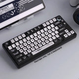 Black White PBT Transparent Keycap SAX Profile for Cherry MX Mechanical Keyboard Model