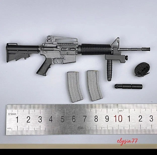 Female Soldier Gun Model 1/6 Fits For 12" Action Figure Collectibles Weapon Model