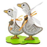 DIY Bead Embroidery Kit on Wood ?C ??Happy Little Geese?? unique gift Model