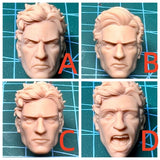 1/12  1/6 Unpainted Comics Steven Grant Knight Head Carved Model Toys Model