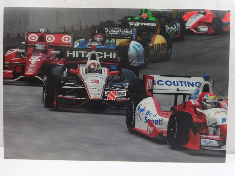 Justin Wilson H¨¦lio Castroneves Scott Dixon Photo Print 15" 22" Foam Board Indy Modell