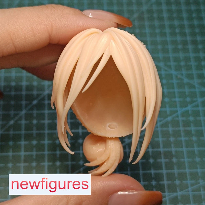 1/6 1/12 1/18 Girl Hair Model Fit 12" 6" 3.75" Female Figure Head Body FT2306 Model