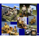 1/72 RESIN Figures Model Kit Crew B-17 Flying Fortress Heavy Bomber US Soldiers Model