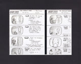 8X10 Matted Print Picture Star Trek Next Generation: Perfect Mate, Story Boards Model