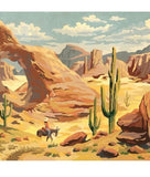 Paint By Numbers Adults kids Desert Landscape DIY Painting Kit 40x50CM Canvas Model