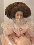 Franklin Mint Glinda Good Witch Doll 16" Porcelain Wizard of Oz No Crown Model