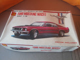 Vintage Crown Ford Mustang Mach 1 Motorized Model Kit 1:28 Complete & Unbuilt Model
