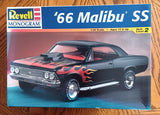 Revell Monogram '66 Malibu SS 1:24 Model Kit Hot Rod Series OPEN BOX Model