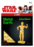 Fascinations Metal Earth Star Wars Gold C-3PO 3D Laser Cut DIY Model Kit MMS270 Model