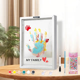 Family Handprint Kit - DIY Craft Keepsake Frame with Clear Boards, Family Mem... Model