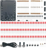 LED Chaser Soldering Practice DIY Kit PCB Board for School Learning Project Model
