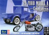 Revell 14565 '29 Ford Model A Pickup Truck w/ Harley Chopper model kit 1/25 Model