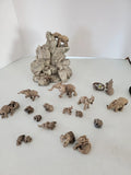 Vintage The Herd Elephant Martha Carey, Marty Sculptures Display + 18 Elephants Model