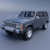3D Printed 1984 Jeep Cherokee XJ Car Model White PLA Scale Choice Model