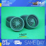 USCP 24P176 1/24 15 inch Italian Wire wheels for 250 GTO Resin kit Model