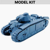 Char B1 Bis, Model Kit WWII French Heavy Tank Miniature Model