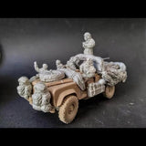 1/35 Gulf War Jeep Crew 5 Resin Figures & Stowage Model Kit Unpainted Model