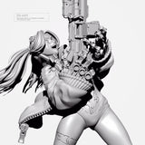 1/24 resin figure model Science Fiction Mechanical Female Warrior Lili unpainted Model