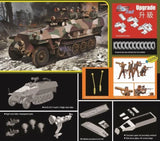 1:35 Sd.kfz.251/1 Ausf.d Semi Tracked Armored Transport Vehicle Assembly Model Model