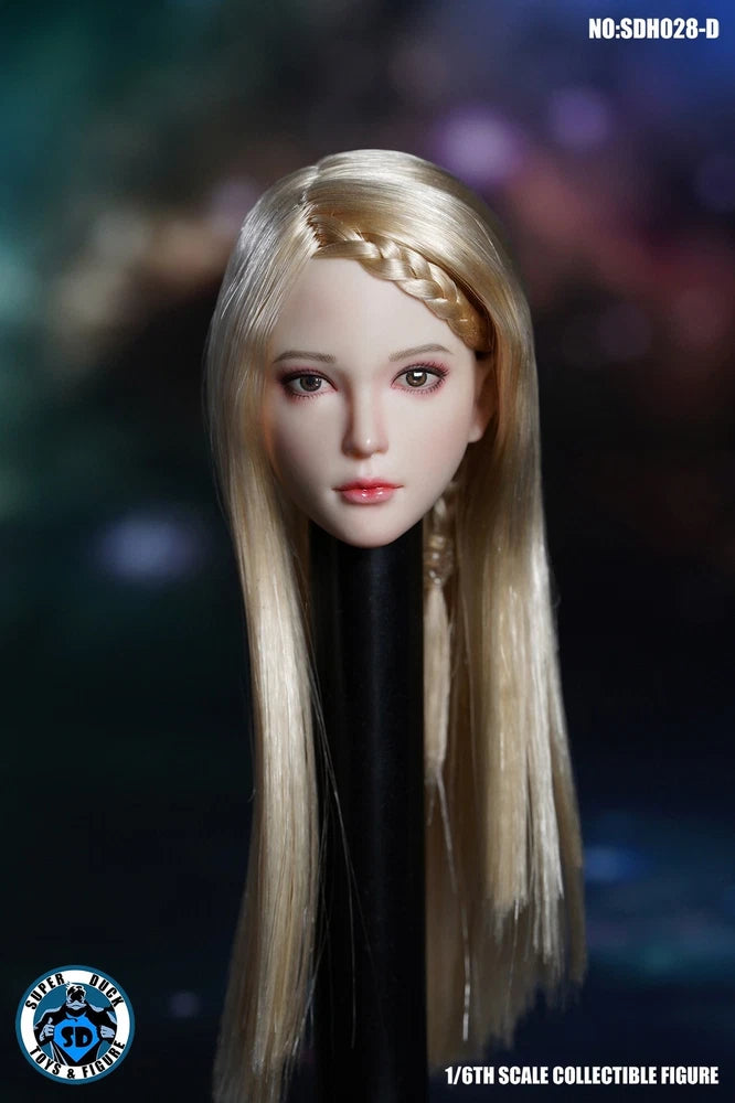 1/6 Scale SDH028D Asian Loli Girl Head Carving Sculpt Model Toys Model