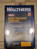 Walthers Cornerstone 933-3192 HO Scale Bud's Trucking Company Background -- Kit Model