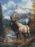 A Majestic Elk 2 - Counted Cross Stitch Kits Needlework Embroidery DIY Model