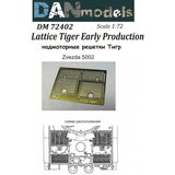 Grilles the Sub-Lattice Tiger Early Production Dan Models 72402 Scale 1:72 Model
