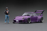IG2262 1/18 RWB 993 Matte Purple w/Mr. Nakai Ignition Model Model