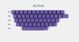 Drop + ABS Doubleshot SA Cyberpunk Pumper Keycap ALPHA Kit,48pcs  MDX-34728-13 Model
