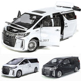 1:18 Scale Alphard MPV Model Toy Car Diecast Toy Vehicle Doors Open Light Sound Model