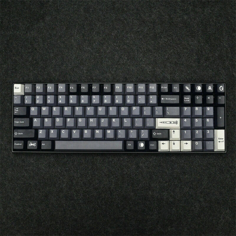 DIY Apollo Theme Keycap Cherry Profile PBT 129 Key Dye-sub for MX Keyboard Model