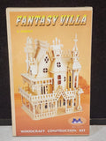 NEW Woodcraft Construction Kit Dolls House Fantasy Villa Mansion Pre-Cut DH004 Model