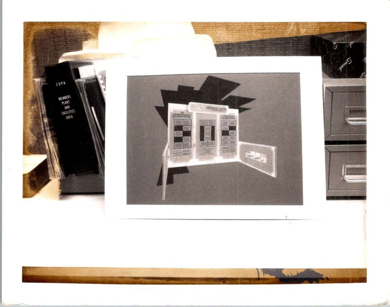 Polaroid Photo 1970s EDPA Facilities Data Preventive Maintenance Office Display Model