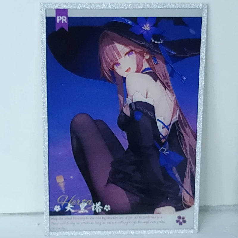 Herta PR Premium Waifu Card Anime Girl Wall Art Oversized Board A5 Model