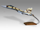 Sukhoi SU-37 Flanker Russian Air Force Wood Handmade Desktop Airplane New Model Model