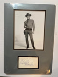 VTG Robert Mitchum Photo and autograph Matted Board Ready to frame Model